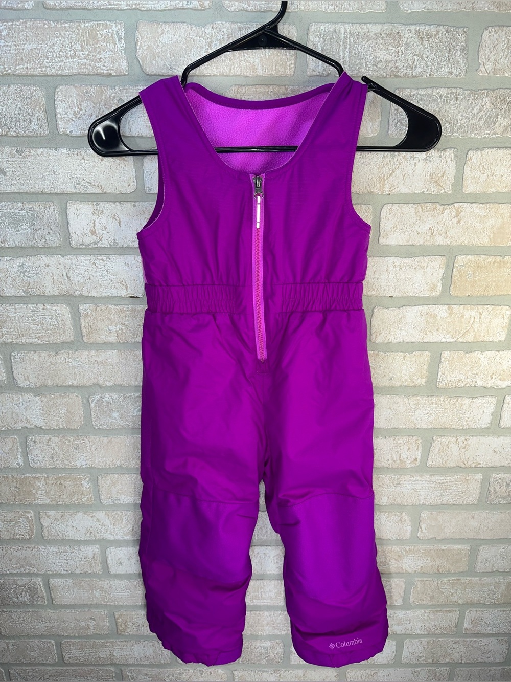 Columbia Sportswear Toddler Fleece Bibs Snowsuit Purple Size 4T - 0387